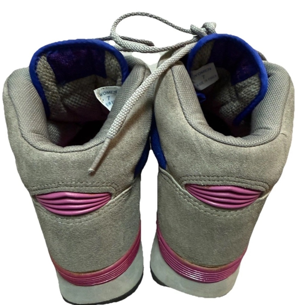 Vintage Merrell Quest Hiking Boot Shoes Women’s 7 Grey Blue Air Cushioned Hiking - Picture 5 of 6